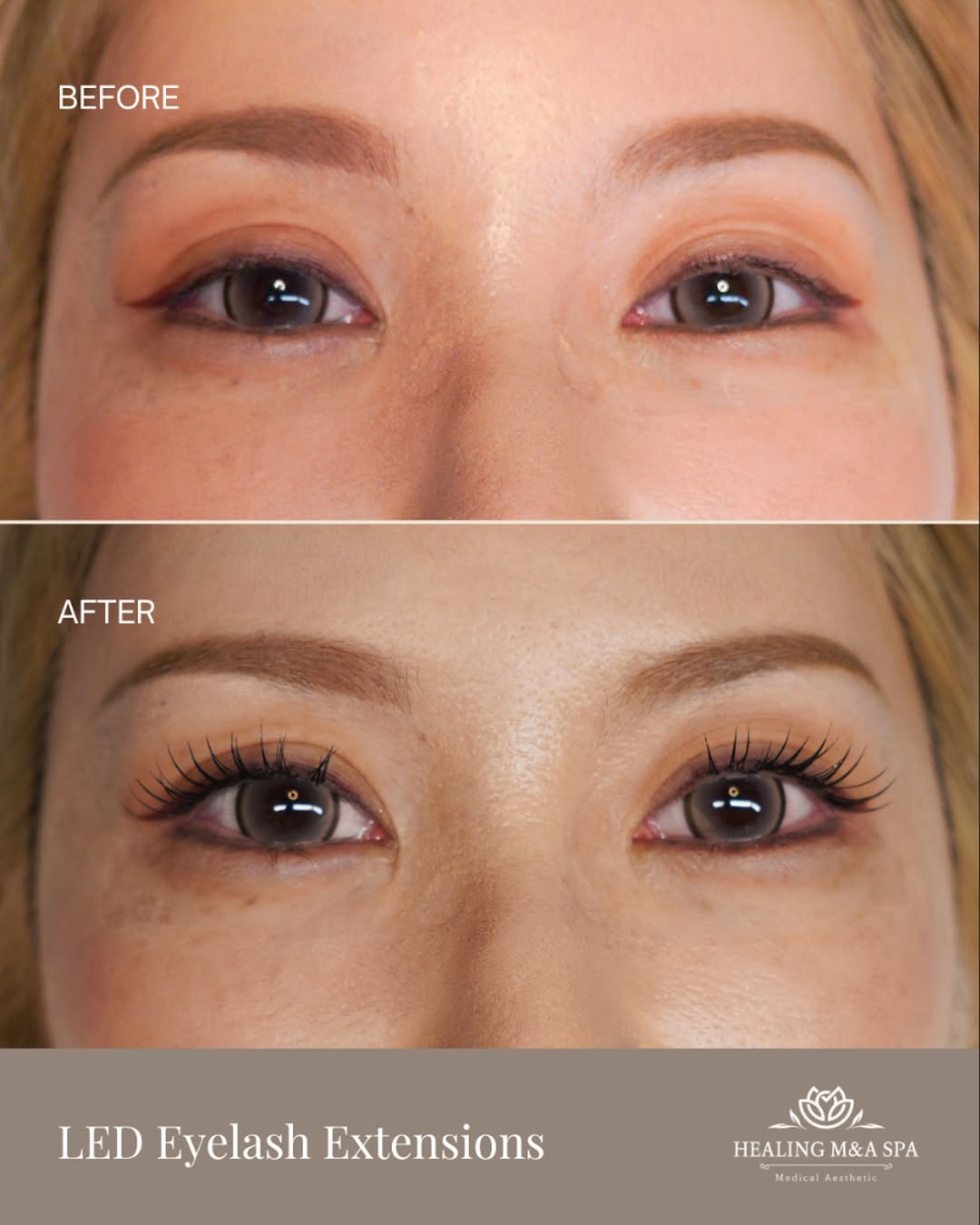 Healing M&A Spa Instagram — LED Eyelash Extensions